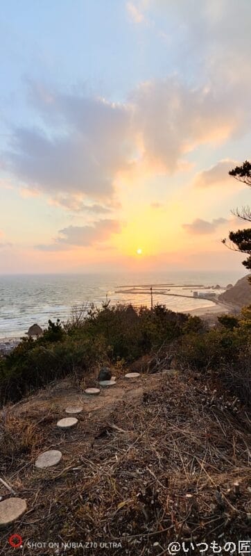 夕焼けをズーム撮影した写真 | スマホを検証してみた nubia Z70 Ultra カメラ 夕焼けをズーム撮影した写真